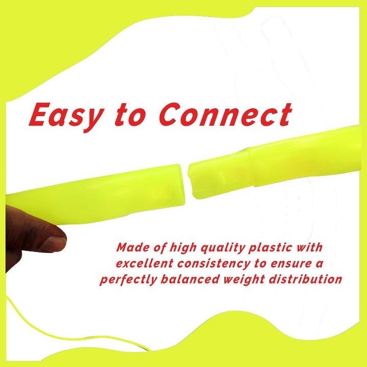 Toy Cloud Hula Hoop Zig-Zag Exercise Fitness Ring (8 Inter-Lockable Pieces): 46-75 cms Diameters