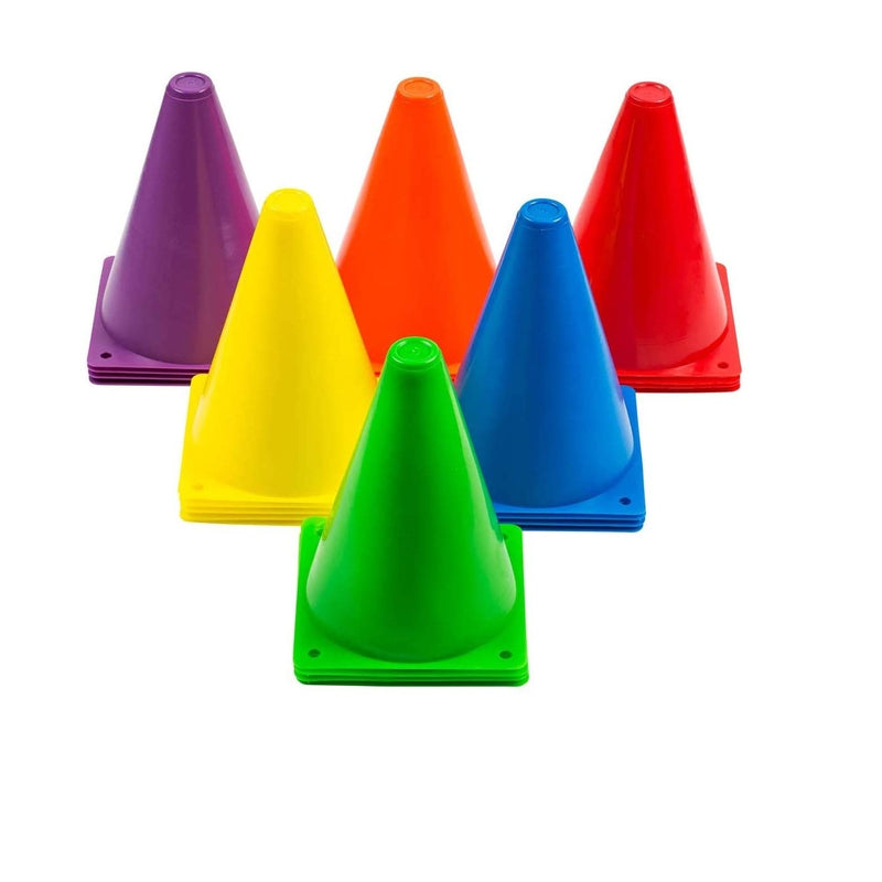 Multicolored Stacking Cones Sports Training (Set of 6) - 6 Inches