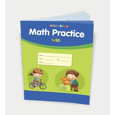 Math Practice 1-50 Writing Book