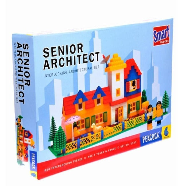 Smart Blocks Senior Architect (Building Blocks Set) – 610 Pieces