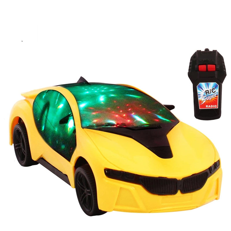 Toy Cloud Remote Control Two way Racing Car with 3D Lights (Multicolor)