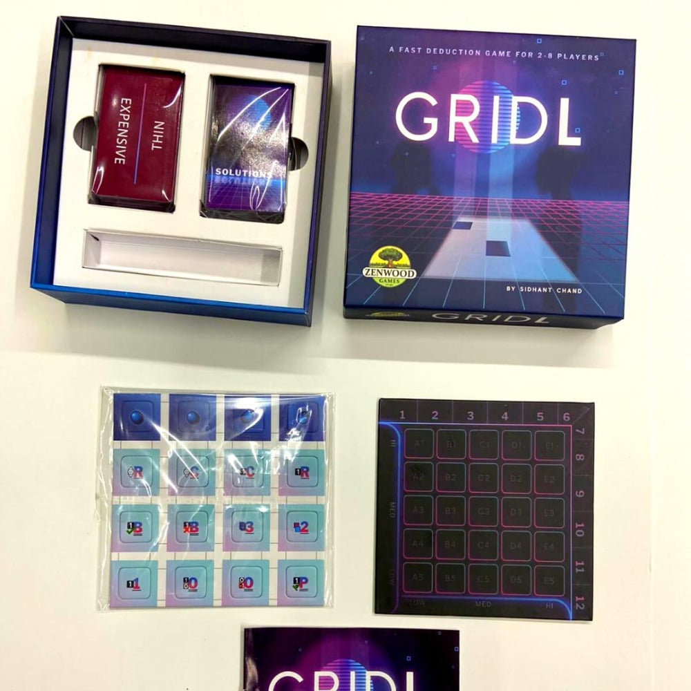 GridL, A Fast Deduction Board Game (Fun Party Board Game)