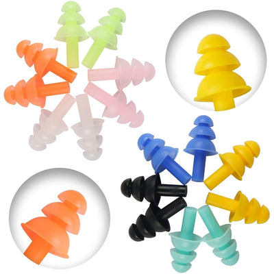 Waterproof Silicone Swimming Earplugs Nose Clip Plugs