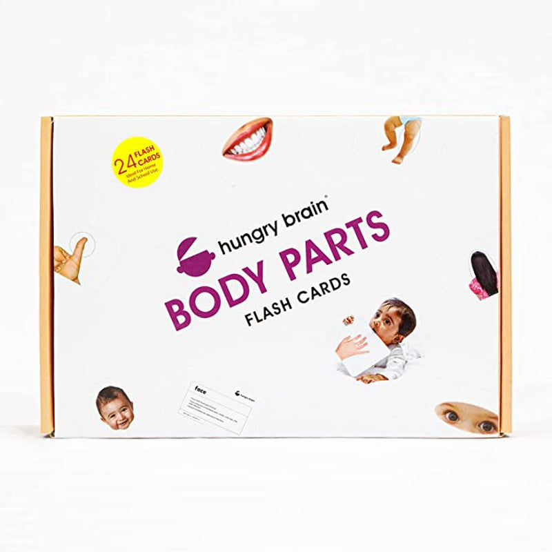 Educational Body Parts Flash Cards for Kids Early Learning