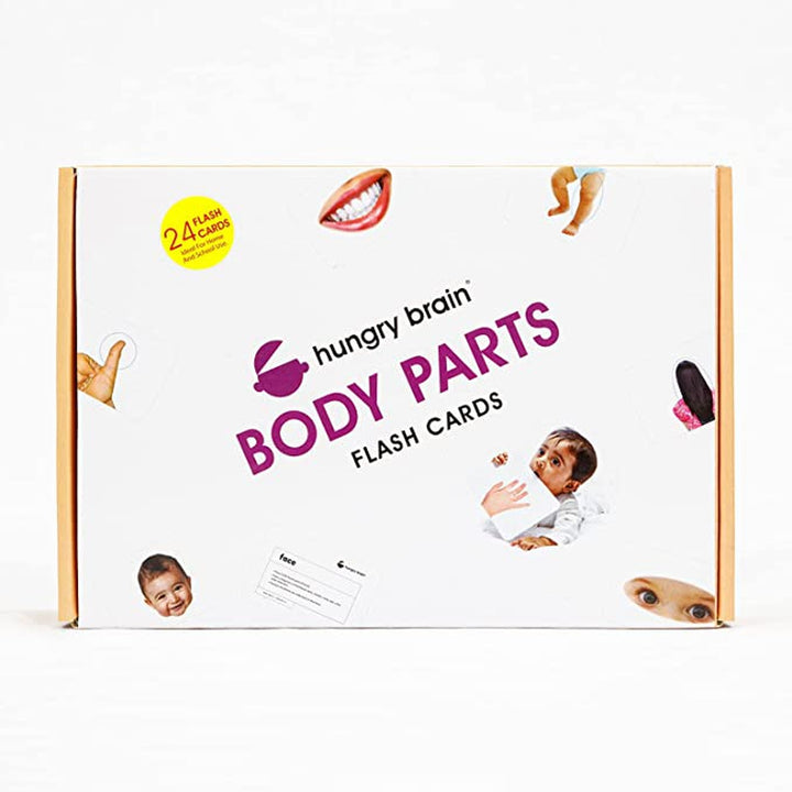 Educational Body Parts Flash Cards for Kids Early Learning