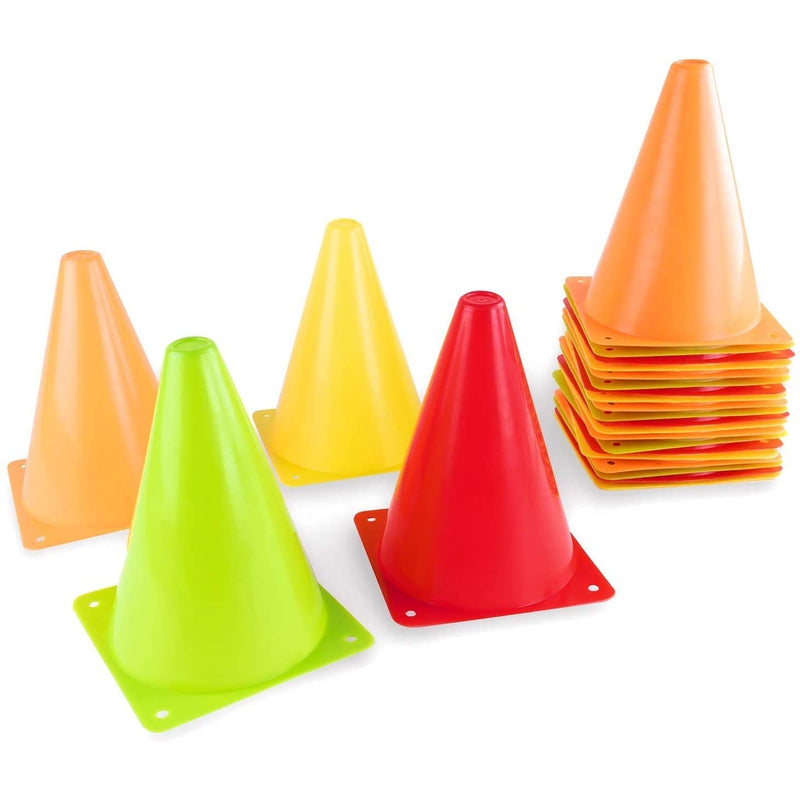 Multicolored Stacking Cones Sports Training (Set of 6) - 9 Inches