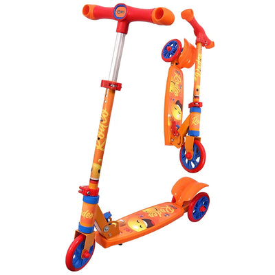 Rodeo Runner Scooter With Anti Slip ABS Base and Aluminium Rod - (Orange)