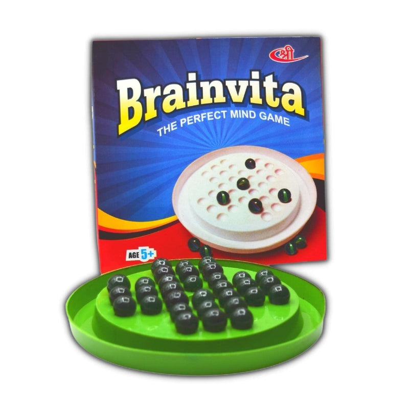 Brainvita Mind Challenging Board Game with Marble Solitaire