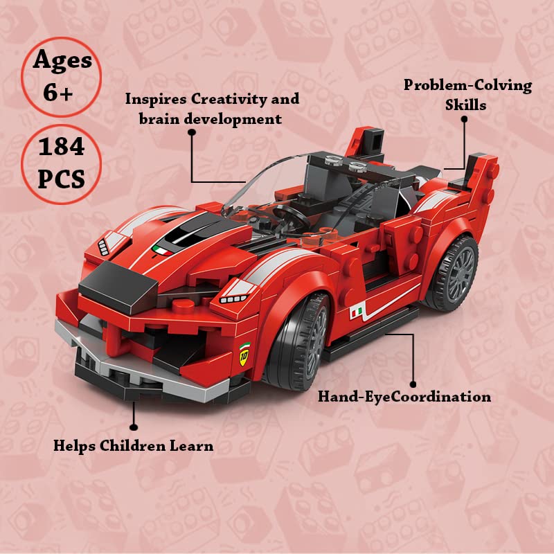 Ferrari  Sport Cars DIY Blocks  (184 Pieces)