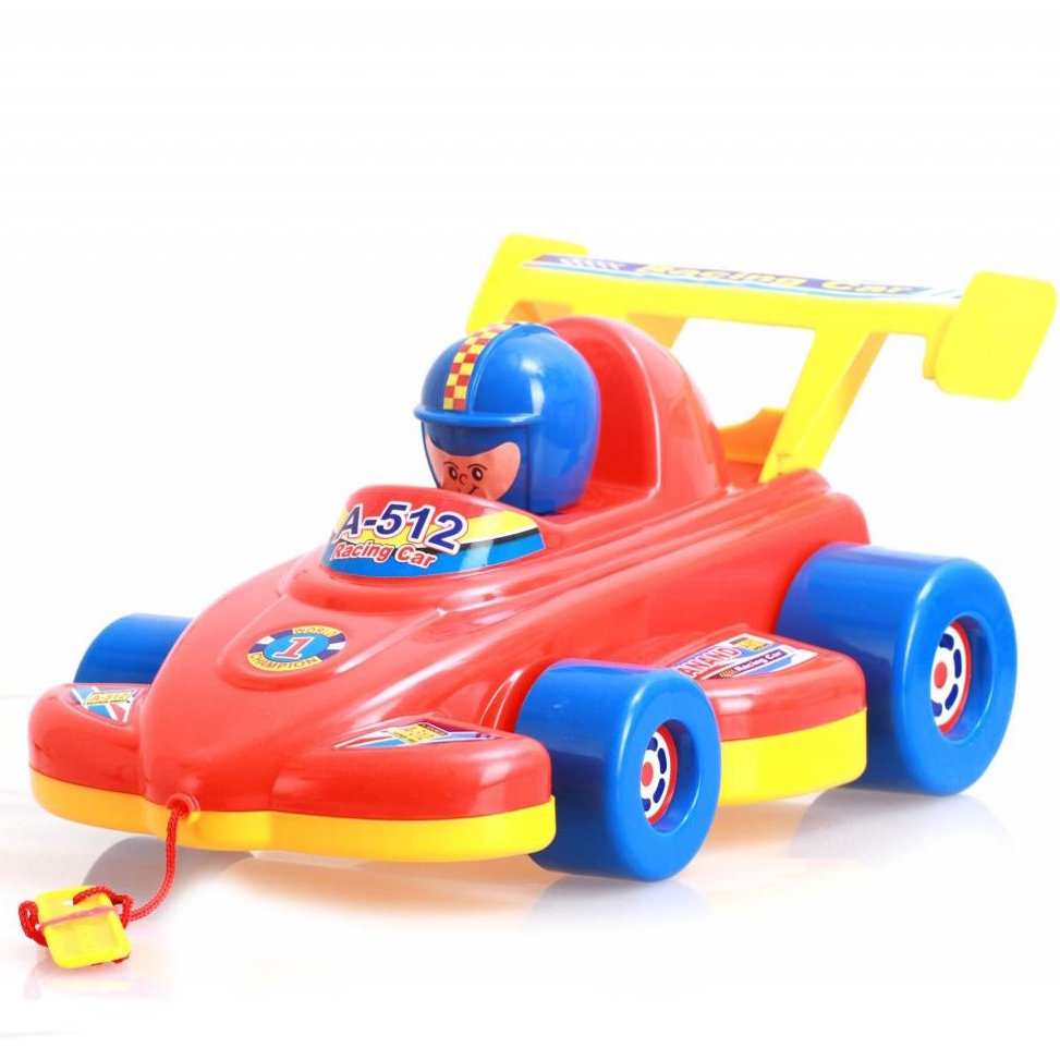 Anand Racing Car A 512 (Pull Along Toy Car with Driver)