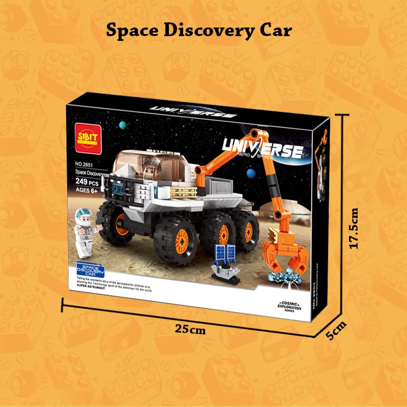 Space Discovering Car Toy Building Blocks Kit (249 Pcs)