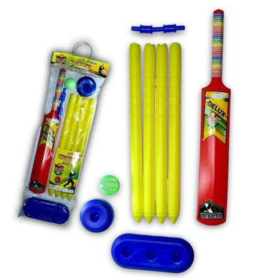 Cricket Bat and Ball Beach Wicket Stand Kit