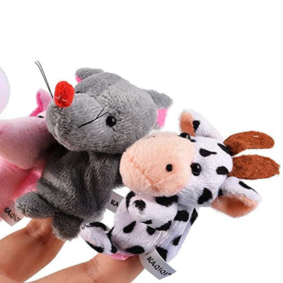 Mini Plush Animals Finger Puppet Toys