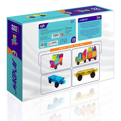 MagPlay 2 Magnetic Carts Tiles and Blocks