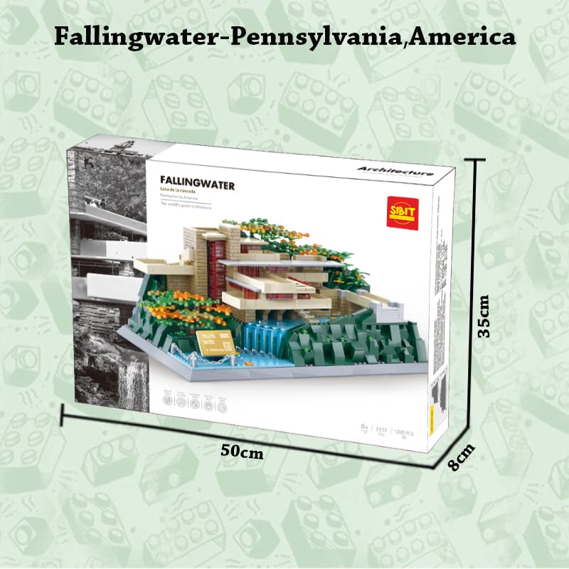 Fallingwater Building Blocks Set (1220 Pieces)