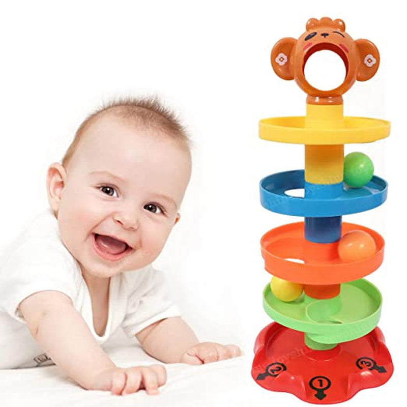 Ball Drop and Roll Swirling Tower (5 Layer Plastic Stack)