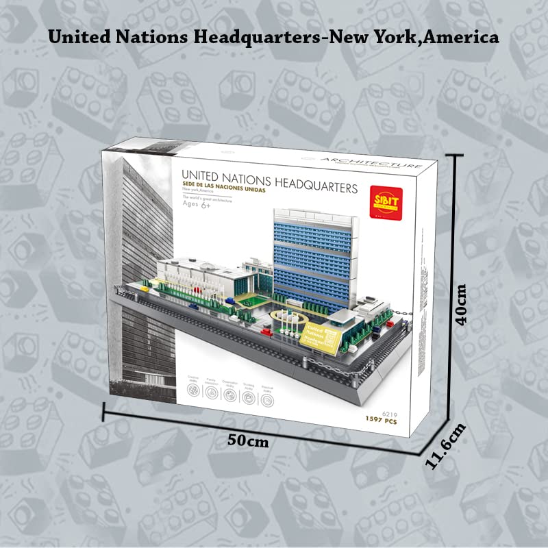 The  United Nations Headquarter Building Blocks Toy Set (1597 Pieces)