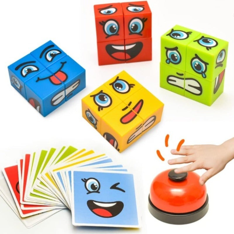 Emoji Expressions Matching Cube Game (16 pcs)