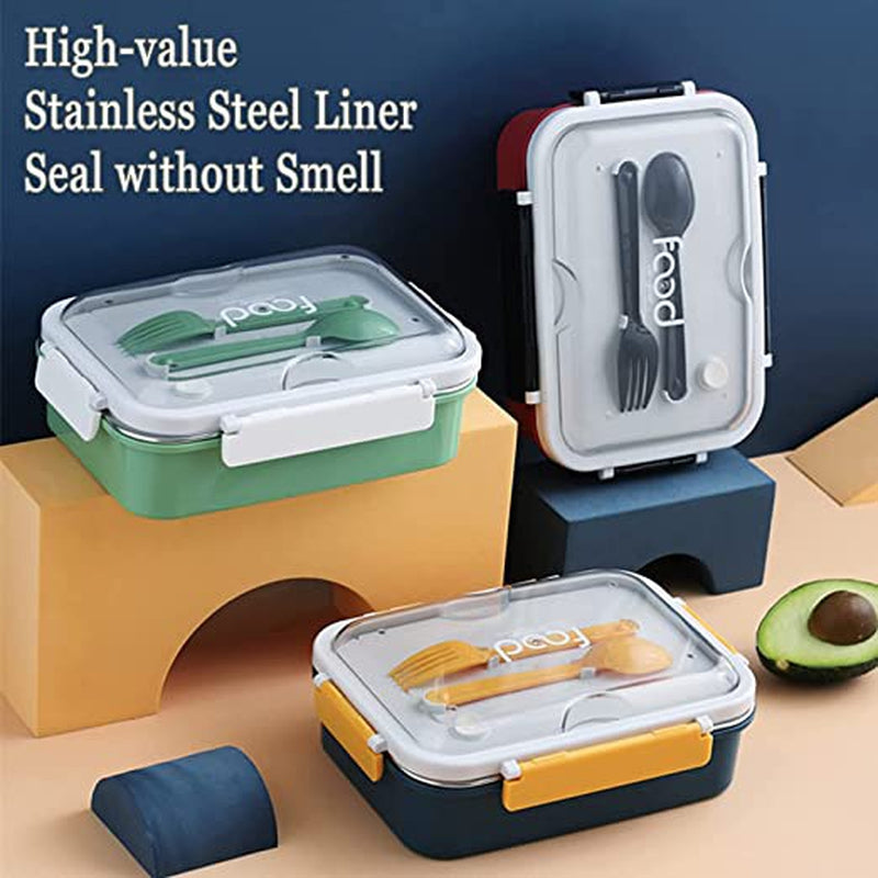 Stainless Steel Bento Box (Sealed & Leak-proof Lunch Box) - Green