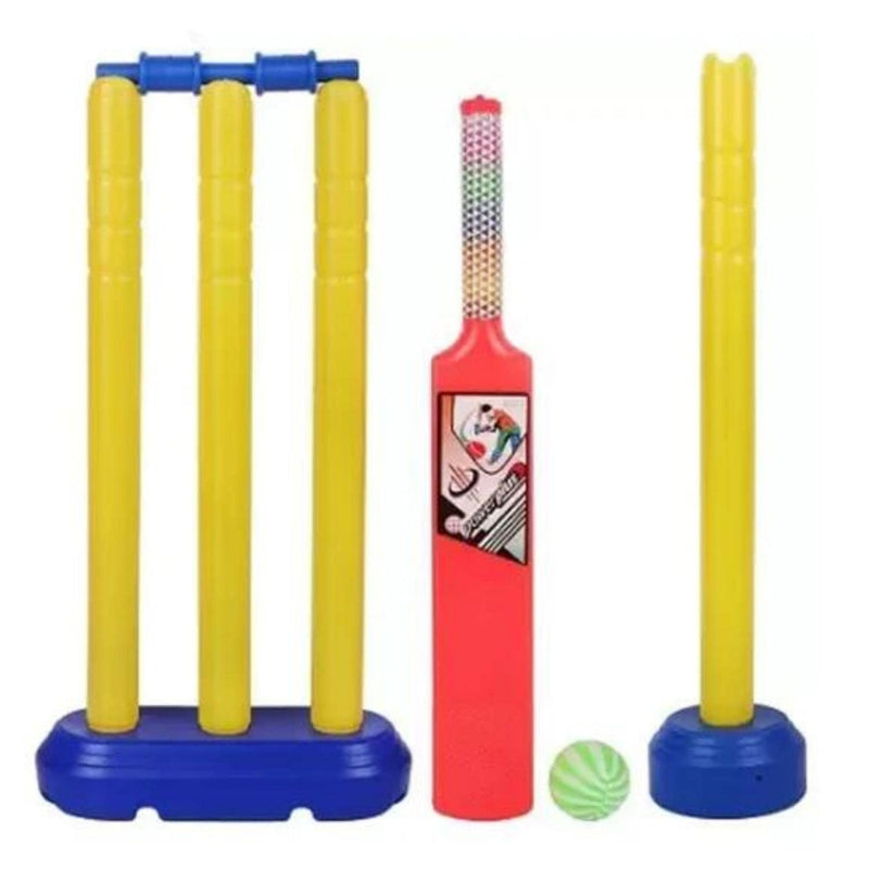 Cricket Bat and Ball Beach Wicket Stand Kit