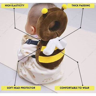 Baby Cushioned Head Protector Safety Pad with Adjustable Shoulder Straps