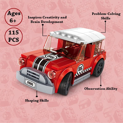 Retro Look Red Car (115 Pcs)