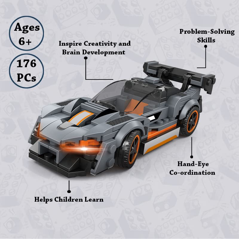 Supercar Building Blocks (176-Piece)