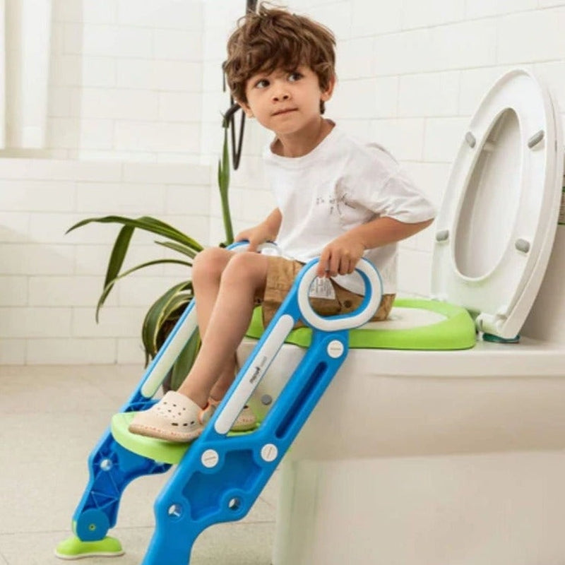 Foldable Potty Training Seat with Safe Handrails & Ladder (1-4 Years)