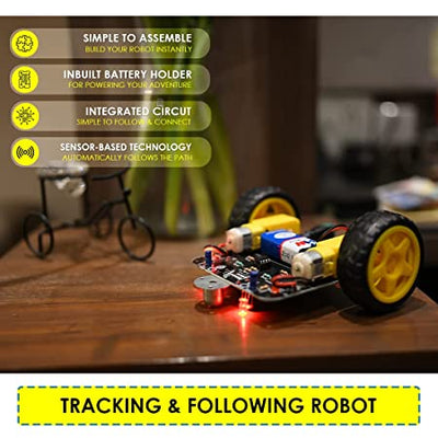 STEM Line Follower DIY Robotics Kit - Science Kit  (with Toolkit)