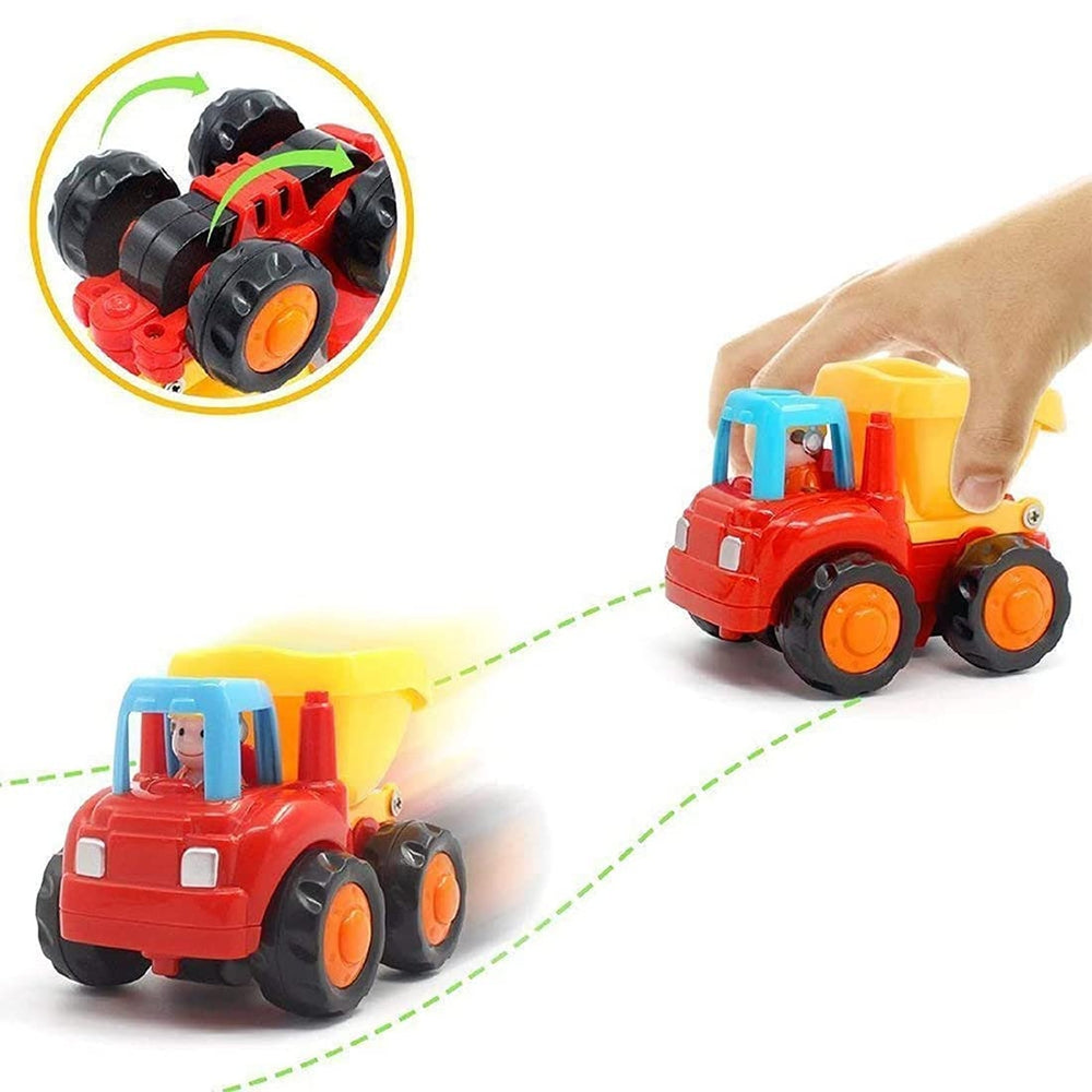 5 in 1 Friction Cars & Construction Vehicle Toys