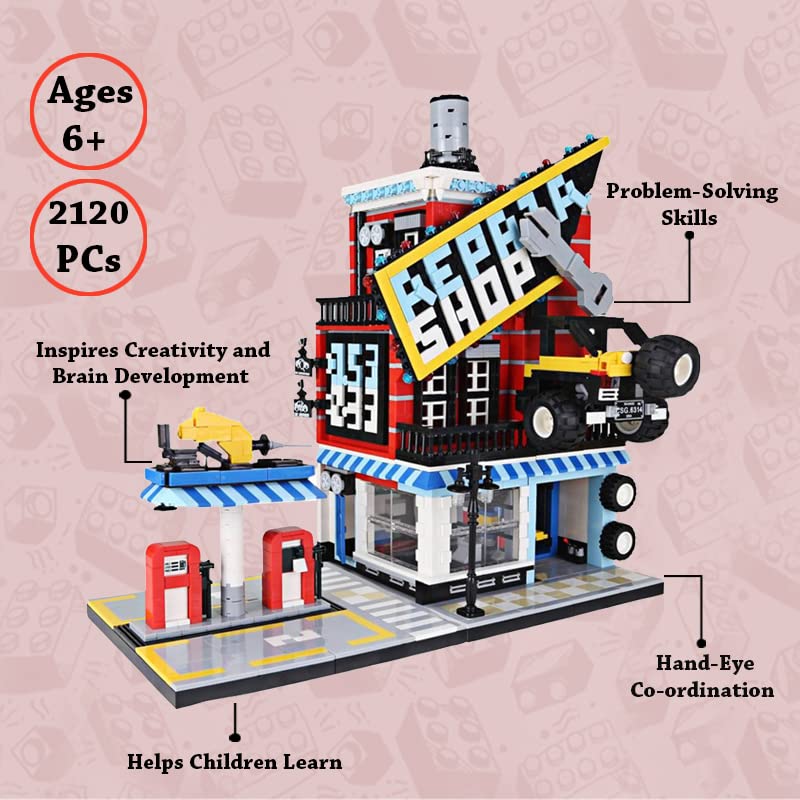 Building Blocks Toy Set (The Car Service Centre 2120 Pcs)