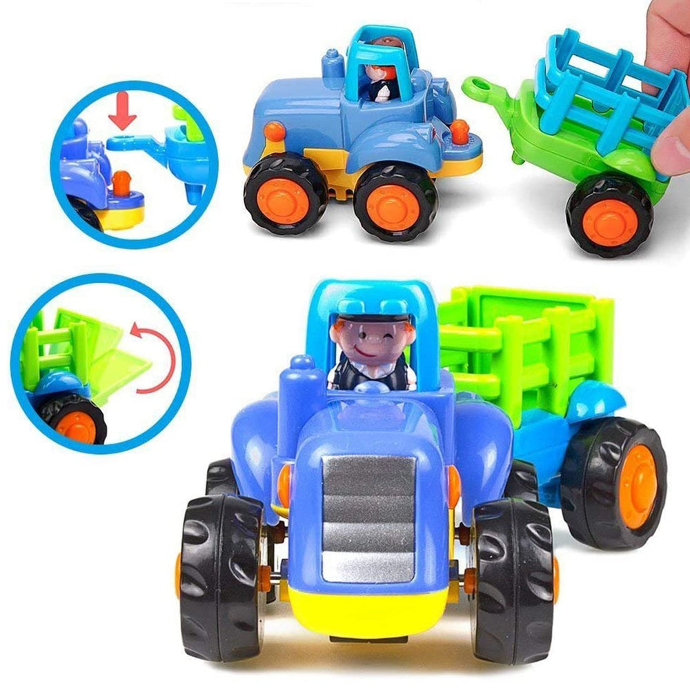 5 in 1 Friction Cars & Construction Vehicle Toys