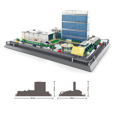 The  United Nations Headquarter Building Blocks Toy Set (1597 Pieces)