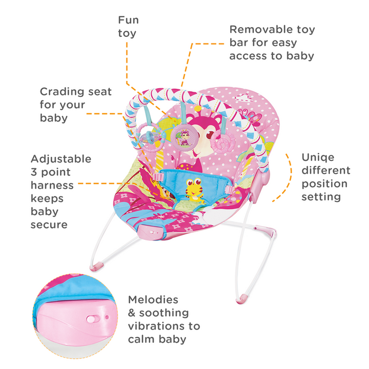 Soothing Vibration Bouncer - Pink