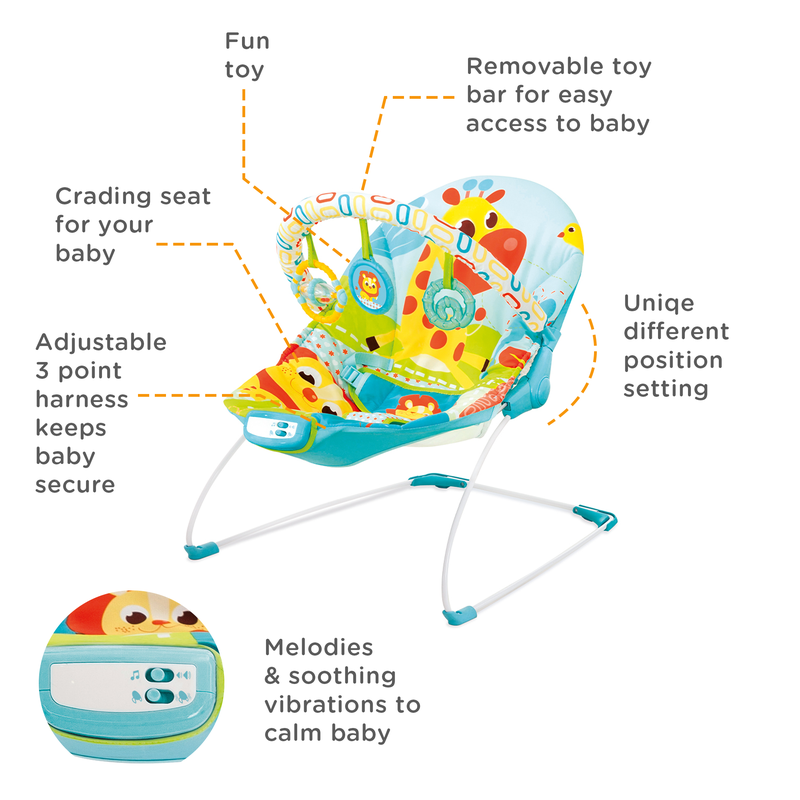 Music Vibrations Bouncer Jungle -1