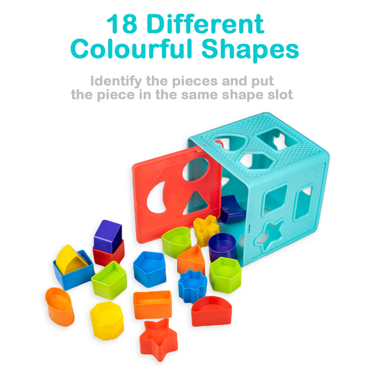 Ratna's Shape Sorter Cube Senior - 18 Pieces (1-3 Years)