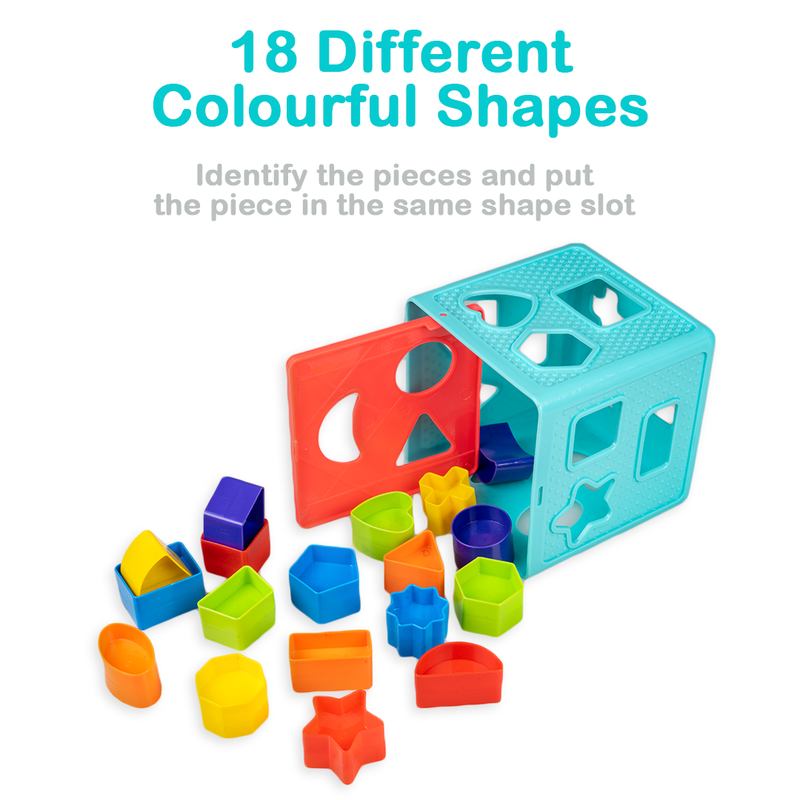 Shape Sorter Cube Senior (18 Pieces)