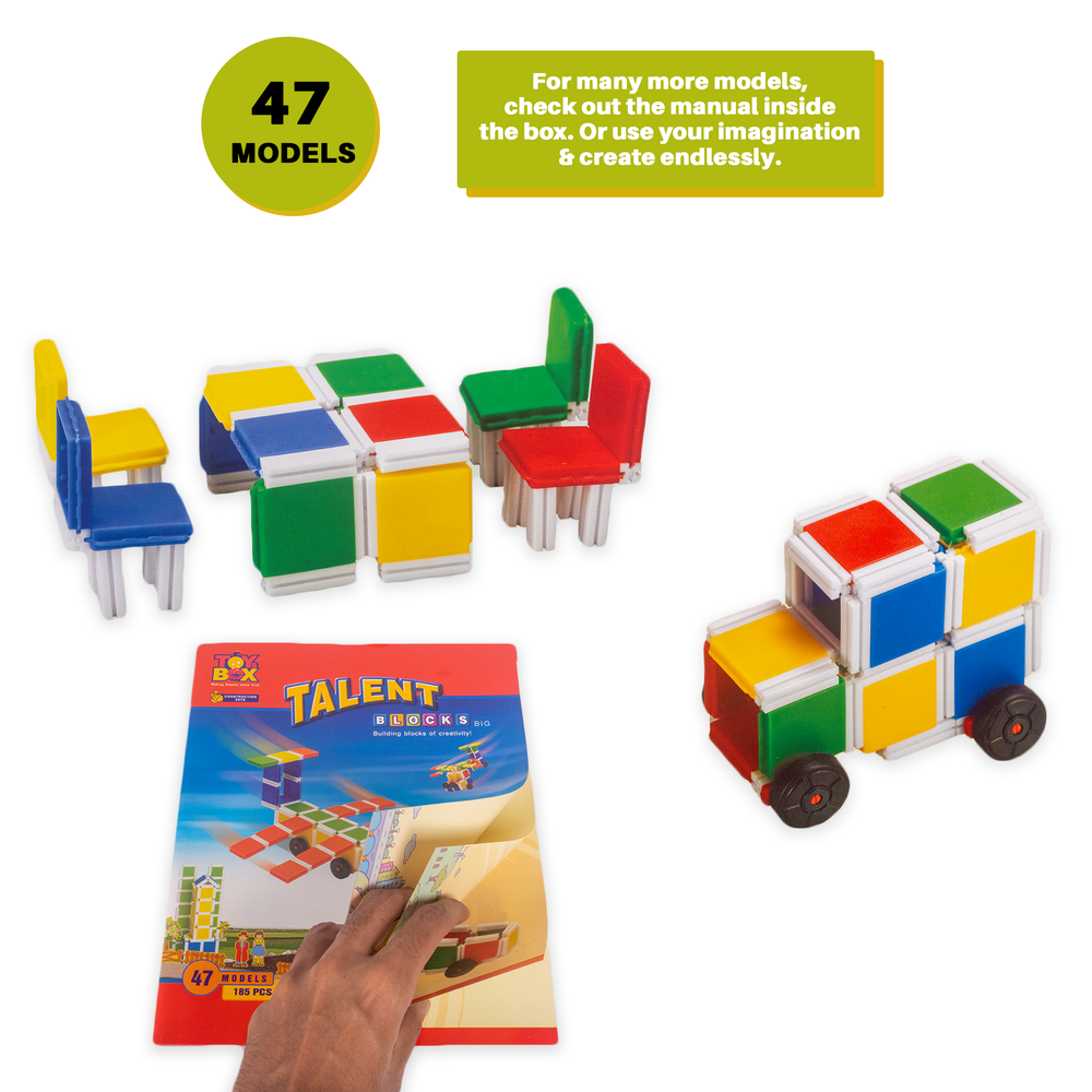 Big Talent Building Blocks - 185 Pieces (3-7 Years)