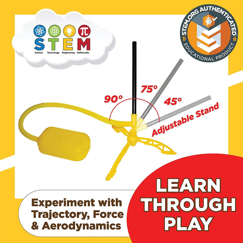 Stomp Rocket Original Ultra Rocket Launcher|Soars 200 Feet|4 High Flying Rockets and Adjustable Launcher