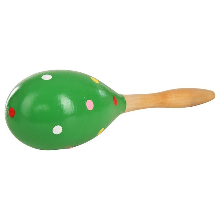 Set of 2 Colourful Egg Shaped Wooden Rattles (3-12 Months)