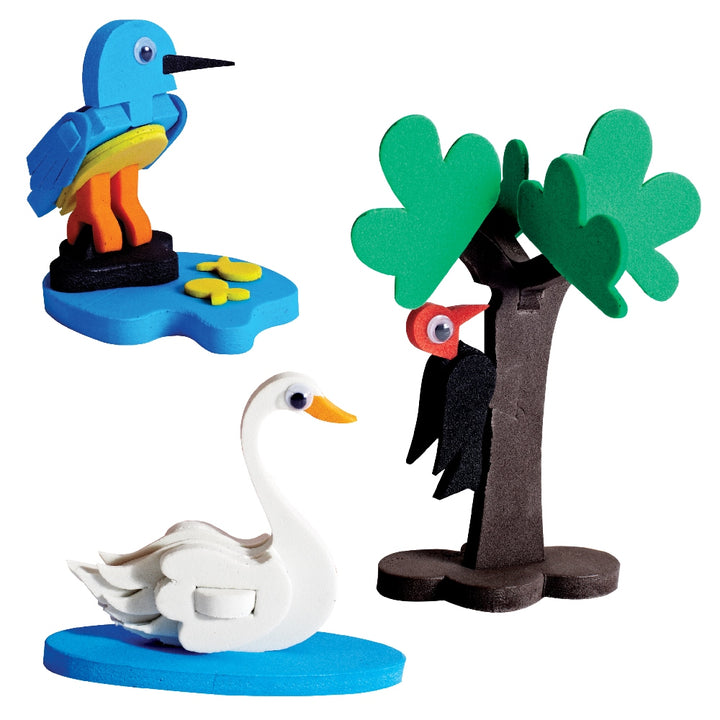 Mapology Birds 3D Models Assemble Game (13 Birds cut-out sets)