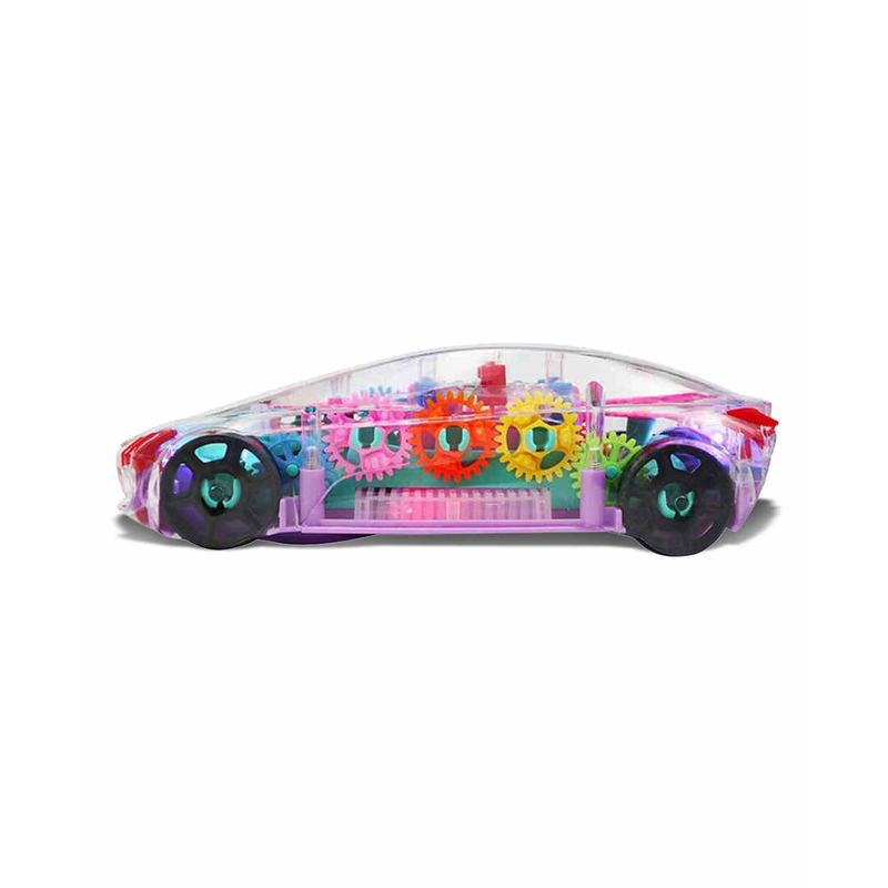 360 Degree Bump & Go Rotating Transparent Concept Racing Car