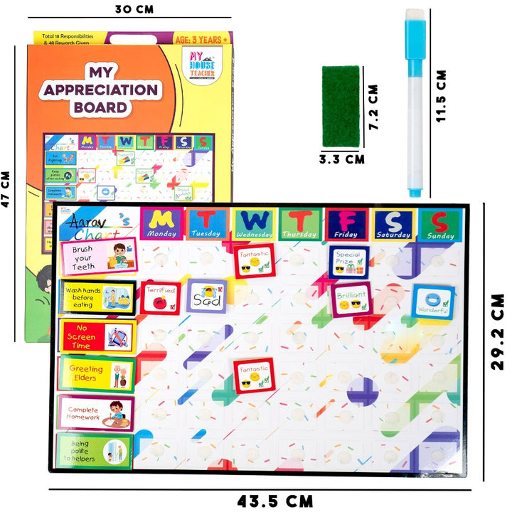 My Appreciation Board - Rewards Chart for Parents and Children to enhance their Habits and Behaviour