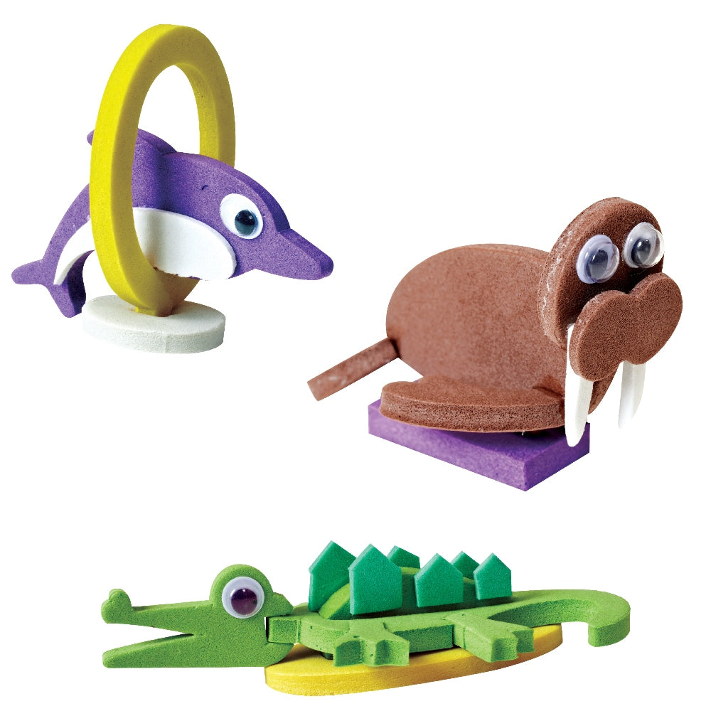 Mapology Animals 3D Models Assemble Game (13 Animal cut-out sets)