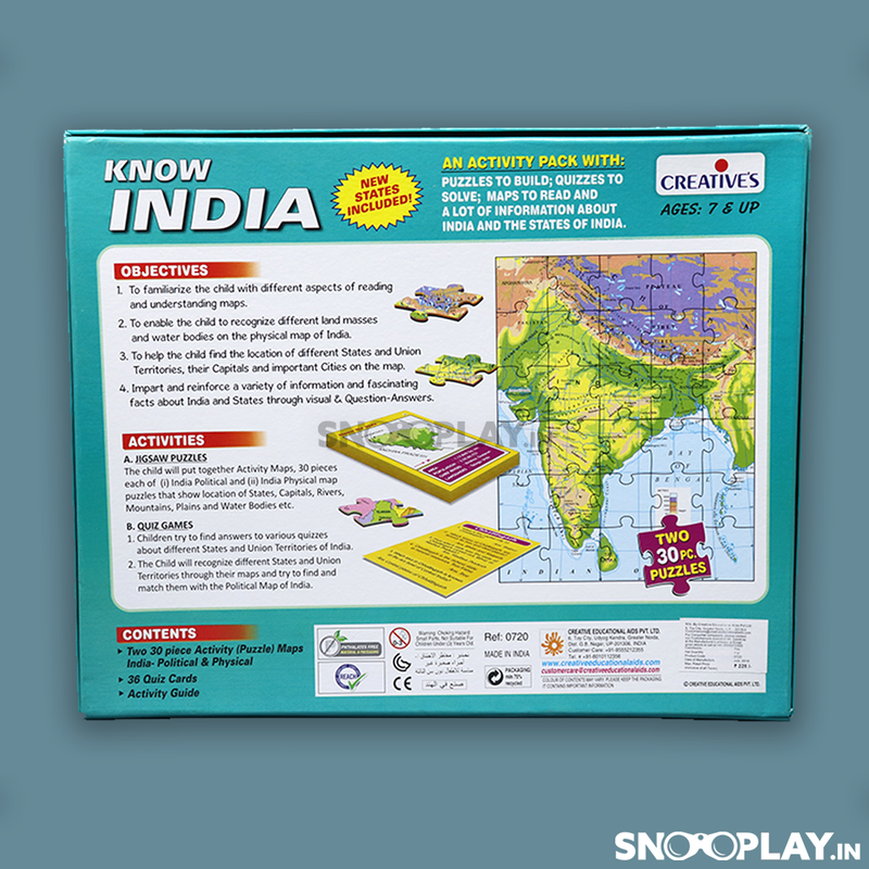 Know India Jigsaw Puzzle For Kids (2 x 30 Pieces)