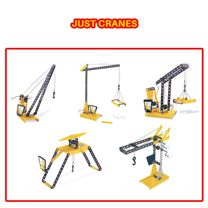 Mec O Tec Just Crane Building & Construction Play Set - 110 Pieces (6-10 Years)