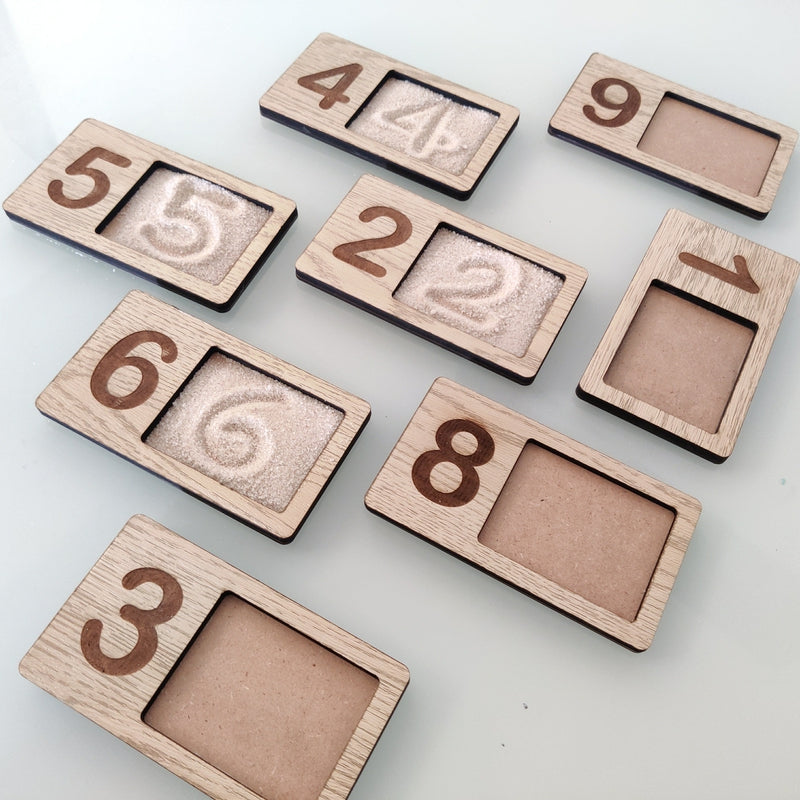 Wooden Tracing Writing and Counting Tray | Tracing Tray for Kids