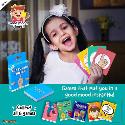 Good Mood Games Cross Your Fingers Card Games Good Mood Games 3-Pack – Legs Crossed + Funny Faces + Poppy Lolly Tix For Children