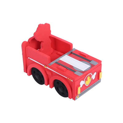Li'l Wizards Paw Patrol Marshall Build N' Play, Easy To Build 3D Foam Vehicle-Moving Wheel