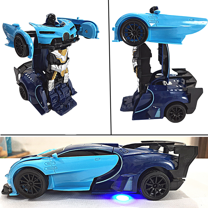 Robotic Remote Control Car | Bugatti Veyron (Blue Big Transform RC Car)